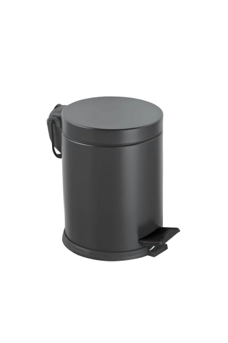 Eforeca Siyah 5L Düz/Smooth Classic Çöp Kovası - 1